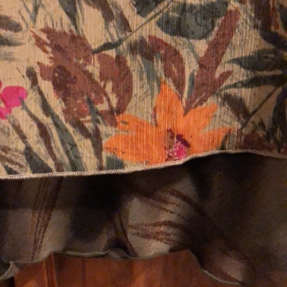 NWT RQT Green Floral Skirt XL - Picture 2 of 4